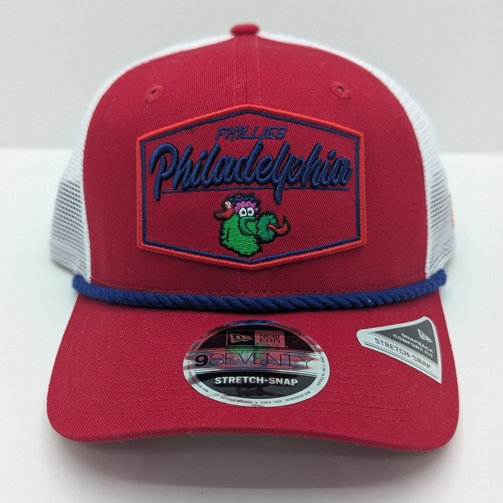 New Era 9SEVENTY Philadelphia Phillies Phillie Phanatic Trucker Hat Red 60591959